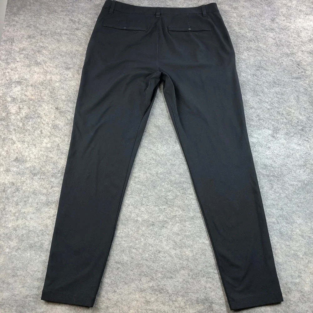 Lululemon ABC Mens 34 Black Technical Slim Fit Golf Casual Pants Athletic Gym - Picture 2 of 13